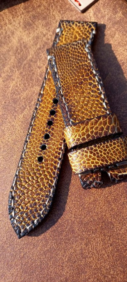 Ostrich Small Scale Watch Strap - ES11